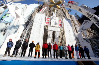 2011 청송 IC 월드컵-등반벽과 선수들